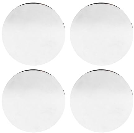 Qqmora Lot de 4 Cache-moyeux Universels en Métal ABS pour Voitures, SUV et Véhicules de Sport, 68 Mm OD 62 Mm ID, Accessoires de Roue Durables et élégants (Galvanoplastie)