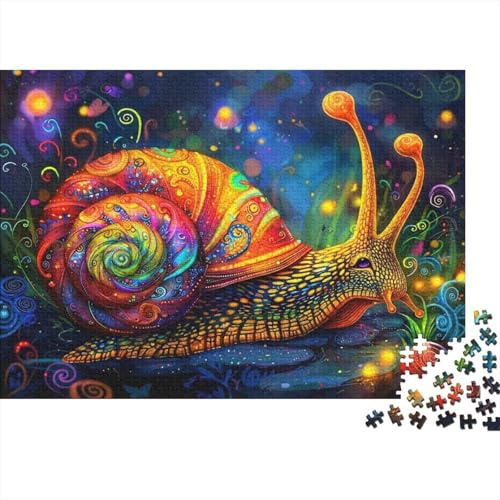 Fantasiespirale 1000 Teile Schnecke Puzzle für Erwachsene Papier Material Pädagogisches Gehirntraining Wanddeko 52x38cm/1000pcs