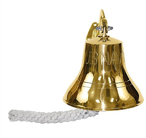 Us Navy 15,2 cm Messingglocke Wandhalterung, rustikale Vintage-Heimdekoration, Geschenke