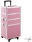TecTake Alu Valigetta Trolley Make Up | con Maniglia telescopica | Chiudibili a Chiave | Volume totale 60 L - disponibile in diversi colori - (Rosa | No. 402564)