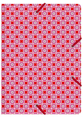 Cedon 2029229 Sammelmappe de luxe A4 Kachel rosa- rot