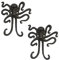 TentHome 2 Stück Retro Wandhaken Gusseisen Garderobenhaken Kleiderhaken Huthaken Mantelhaken Wandmontage Türhaken Dekorhaken 7 Arten, Kraken