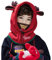 Azarxis Kinder Balaclava, Sturmhaube Winter Mütze Schalmütze Nackenschutz für Mädchen und Jungen (DE/NL/SE/PL, Alphanumerisch, Einheitsgröße, 03 Rot - Elch)