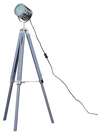 MiniSun | Modern Cool Grey and Chrome Studio Style Adjustable Spotlight Tripod Floor Lamp | Floor Lamps & Torchieres, Home Décor, Improvement & Lifestyle Essential