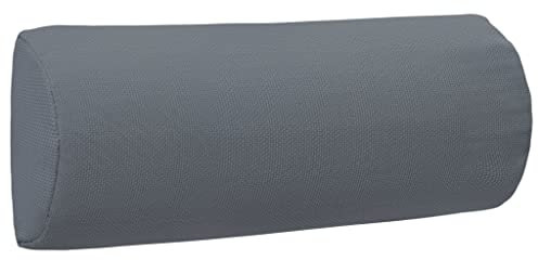 vidaXL Appui-tête de Chaise Longue Oreiller de Chaise Longue Coussin de Bain de Soleil Appui-tête de Transat Gris 40x7,5x15 cm Textilène
