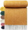 STTS International Wolldecke 100% Schurwolle Wohndecke in versch. Farben 140 x 200 cm Tagesdecke Schurwolldecke Woll-Plaid Tirol (Senf, 140 x 200 cm)