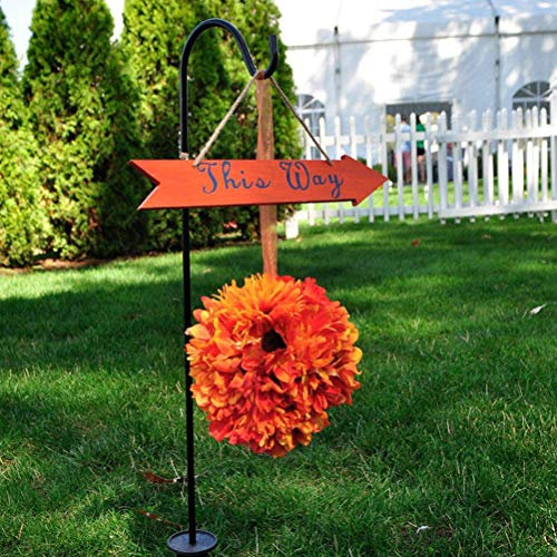 BESPORTBLE Gartenhaken Hirten Haken Raseneinsätze Kolibri Vogel Feeder Stange Garten Hängen Pflanzen Korb Kleiderbügel Stehen für Outdoor Blumenkorb Vogel Feeder Kleiderbügel 2Stück