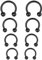 Crdifu 8er Hufeisen Piercing Nase Septum Helix Ring 1,2mm Edelstahl Nasenring Horseshoe Tragus Ohrring 6-12mm