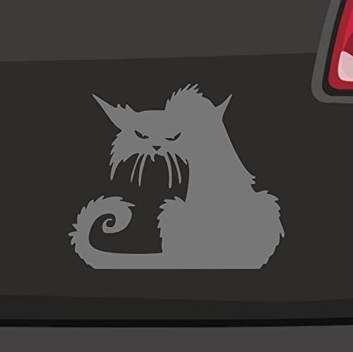 Angry Cat Grumpy Cat Aufkleber -6 Größen 21 Farben- Kater Streuner Strassenkater