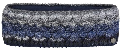 LIERYS Farelle Stirnband Damen - Ohrenschützer mit Wolle - Made in Germany - Headband mit Futter - Ohrenschutz mit Futter - Ohrenwärmer dunkelblau One Size