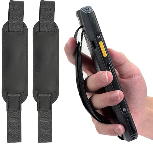 Twin Pack: Hand Strap for Zebra TC21 TC22 TC26 TC27 TC53 TC58 TC73 TC78 Mobile Computer Scanner - Adjustable on Both Ends - Finger Palm Harness Grip (2 Units)