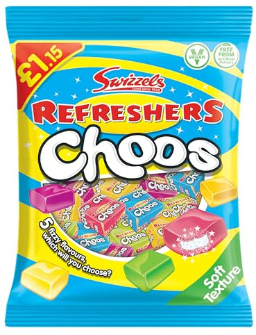 Swizzels Refreshers Choos (115g) - A Fruity and Refresher Sweets, Assortment of Chewy Candy