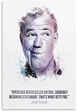 ACIDI Poster Und Gedruckte 60 * 90cm Jeremy Clarkson Poster und Wandkunst Modernes Familienschlafzimmer Dekor Kein Rahmen