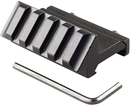 Aluminum 45 Degree Flashlight Laser W/P System Rail Mount