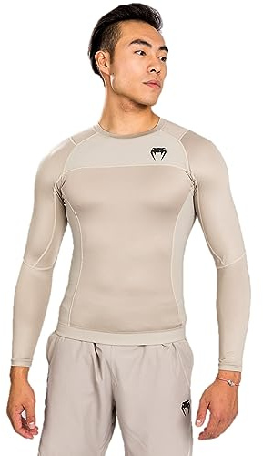 Venum Herren G-fit Air Rashguard Shirt, Sand, M EU
