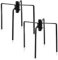 Blulu 2 Pcs Bird Feeder Pole Stabilizer Stand Base with 4 Prongs for 1/2 or 3/4 Inch Freestanding Poles for Hanging Bird Feeder, Birdhouse, Lantern