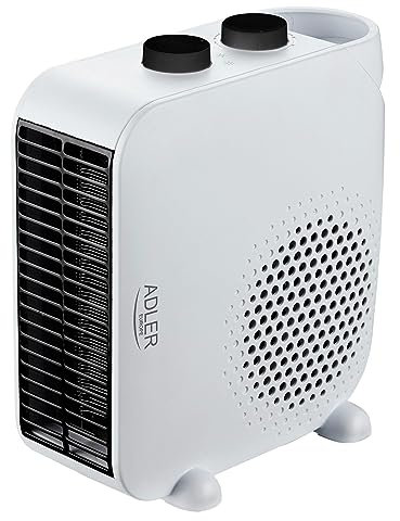 ADLER EUROPE AD7748 Heizlüfter, Elektroheizkörper, Energiesparend, 2000W, Lüfterfunktion, Thermostat