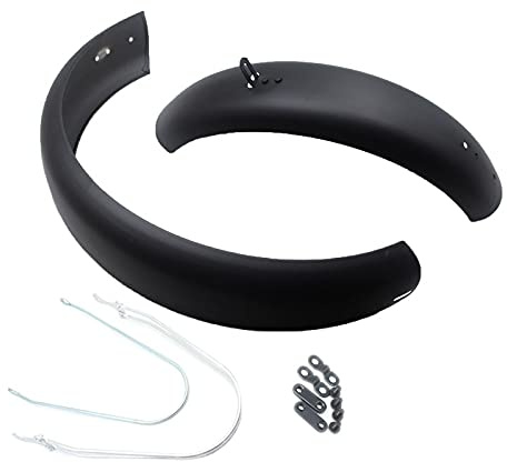 MBELLO MTB-Kotflügel, Fahrrad-Schutzblech-Set, 16 Zoll, 16 x 3,0, E-Bike, Fetter Reifen, Snowboard, Elektrofahrräder, Kotflügel, Eisen-Kotflügel