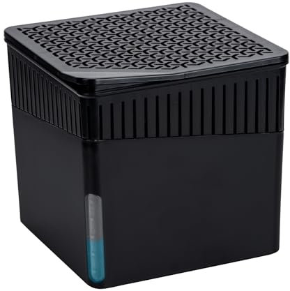 WENKO Deumidificatore Cube, deumidificatore da 500 g, ricaricabile, 13 x 13 x 13 x 13 cm, colore: nero
