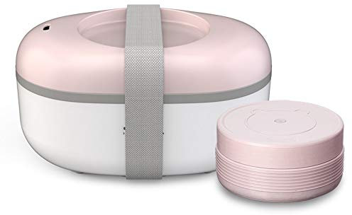 RajoNN Electric Lunch Box Double Stainless Steel Liner Rice Cooker Portable Steam Heat Electric Cooking Pot Vacuum preservation