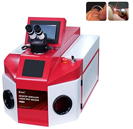 ZAC 150W Laser Jewelry Spot Welding Machine with CCD 40 J Laser Jewelry Welder 220V 1 Phase for for Rings Pendants Bracelets Platinum 24K Gold
