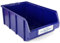 HMH Stapelboxen der Größe XL 489x304x185mm für dein Kleinteilelager, Sortierkisten in 5 Farben, Zubehör wie Deckel Trennsteg Beschriftungsfach Etikett Wandschiene Sichtkästen (Blau, 6 Stück)