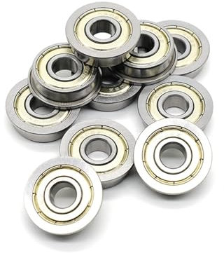 10 Stück Flansch Kugellager ABEC-7 F604ZZ 4 x 12 x 4 mm Teile Rillenscheibe Radlager