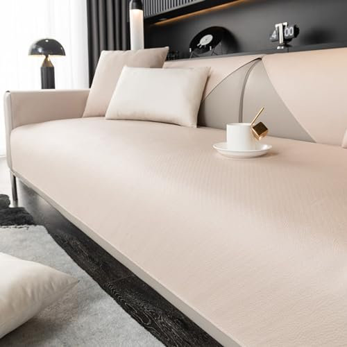 ZCXRYFL Sofabezug FüR L/U-Form Ecksofa 1 2 3 4 Sitzer-rutschfest-Sofa üBerwurf Decke Wasserdichter Couch üBerzug FüR Leder/Holz/Stoff Sofa Cat Kratzfeste Sofa Decken, Kunstleder(70X210cm,B)