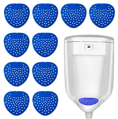 Urinal Screens Deodorizer, 10 Packs Urinal Mats Pads Deodorizer For Bathroom, Restaurants, Schools, Etc. Fits Most Top Urinal Brands