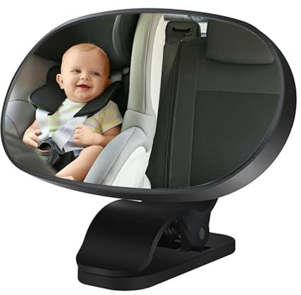 Autositzspiegel, Autositzspiegel für Babys nach hinten gerichtet,Verstellbare Saugnapfspiegel | Bruchsicherer Autositz spiegelt sicher um 360° drehbare, breite Baby-Rücksitzspiegel für Kinder