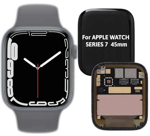 Int'x OLED Display für Apple Watch Series 7 45mm LCD Bildschirm Ersatz Touchscreen Schwarz Hohe Qualität