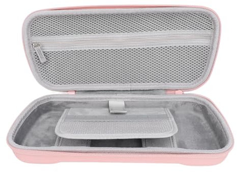 Étui de Rigide Compact, Sac de Voyage Portable à Coque Rigide avec Poches, pour Rog Ally X 2024 RC72LA, pour Rog Ally 2023 RC71L, pour Claw A1M et Autres Accessoires (Rouge