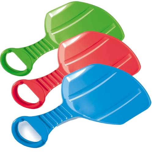 Tymar Schneerutscher, Schlittenbrett, Poporutscher mit Griff, Sitzschlitten Plastik (Kid; Set 3 Stück)