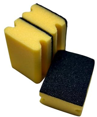 Griffschwamm Gelb, Küchenschwamm, Topfschwamm, Reinigungsschwamm, Maxi Pack für Gewerbe und Industrie (70 Stück