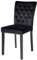 Riess Ambiente Chesterfield Stuhl Castle - schwarz - Samt Gummibaumholz Ziernieten Knopfheftung Esszimmerstuhl Modern Barock Esstischstuhl