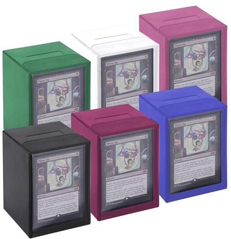 DeckDwell Commander Deck Boxes, 6-Pack, Magnetic Closure, mtg deck box