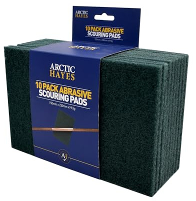 Arctic Hayes Extra Large Abrasive Scouring Pads (Pack of 10)