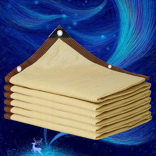 KSQP Filet Ombrage Extérieur Toile Pergola 4x3 Tissu d'ombrage Toile Ombrage Extérieur 3x4m Toile Pergola Anti UV Filet Protection Solaire Filet Anti Chaleur,beige-3x4m