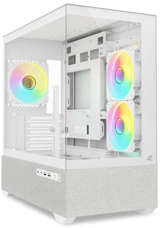 Sharkoon MK7 weiß, mATX PC Gehäuse, ARGB