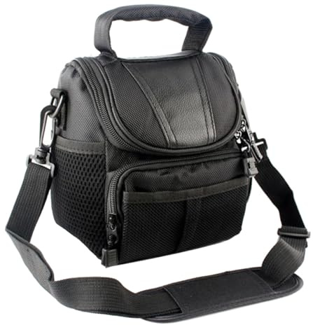 ANDRESLAD Outdoor Kamera Schultertasche Stoßfest aus Strapazierfähigem Material Kompakte Umhängetasche für DSLR und Zubehör Praktische Kameratasche für Reisen und Fotografie