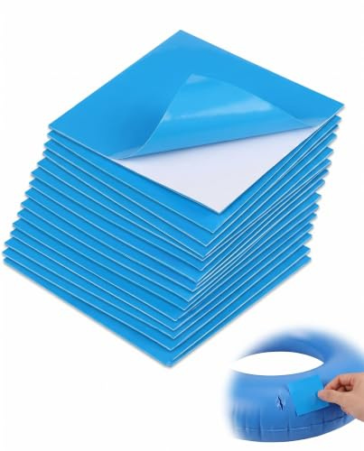 YIPFEN Kit Riparazione Piscina 15 Pezzi, Toppe Autoadesivi per Piscine e Fuori Terra, Ripara Istantaneamente Buchi e Perdite d'Aria su Gonfiabili e Cerchioni