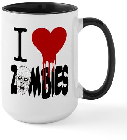 CafePress I Love Zombies Mugs 15 oz (444 ml) Ceramic Coffee Mug