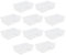 JMS (Set of 10) 32L Litre Clear Crystal Plastic Storage Box With Lid Stackable & Nestable Container Garage Office Home & Kitchen Made in UK.