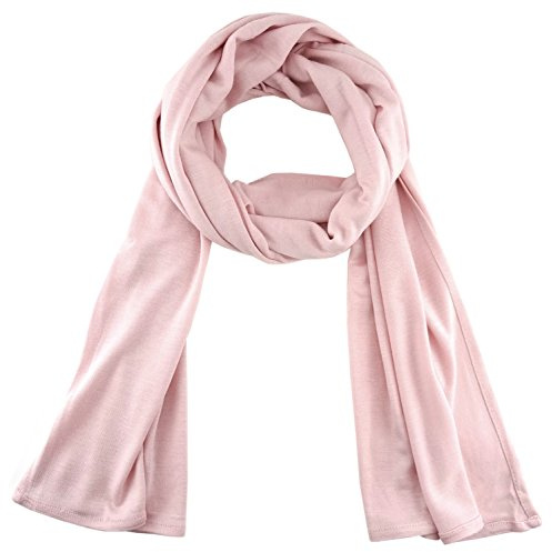 TigerTie - Schal in einfarbig Uni - Größe 180 x 30 cm - 100% Viscose