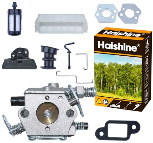 Haishine Filtre à air pour carburateur Ensemble de Tige de Starter d'étranglement pour STIHL 021 023 025 MS210 MS230 MS250 Chaîne tronçonneuse WT 286 Zama C1QS11E