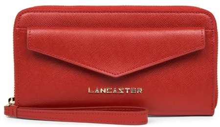 LANCASTER Compagnon Dos à Dos - Saffiano Signature Rouge