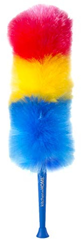 Kitchen + Home 23” inch Rainbow Static Duster - Electrostatic Feather Duster Attracts dust Like a Magnet!