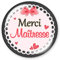 COLLEEN ILLUSTRATIONS Badge 56mm Merci maîtresse
