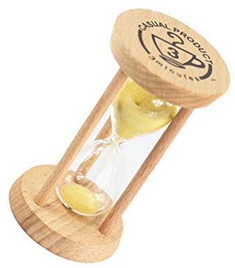 BoburyL Madera de Reloj de Arena del Reloj de Arena 3 Minutos de Reloj de Arena Reloj de Arena del Cepillo de Dientes de los niños Temporizador Contador de Tiempo Regalo