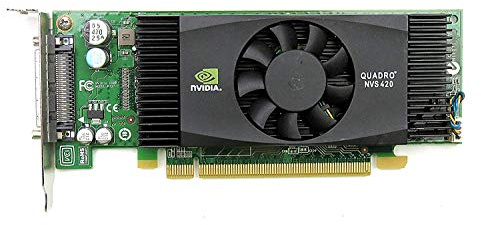 PNY Nvidia Quadro NVS 420 VCQ420NVS-X16 PCI-e 512MB Scheda Grafica a 4 Display - Scatola al Dettaglio